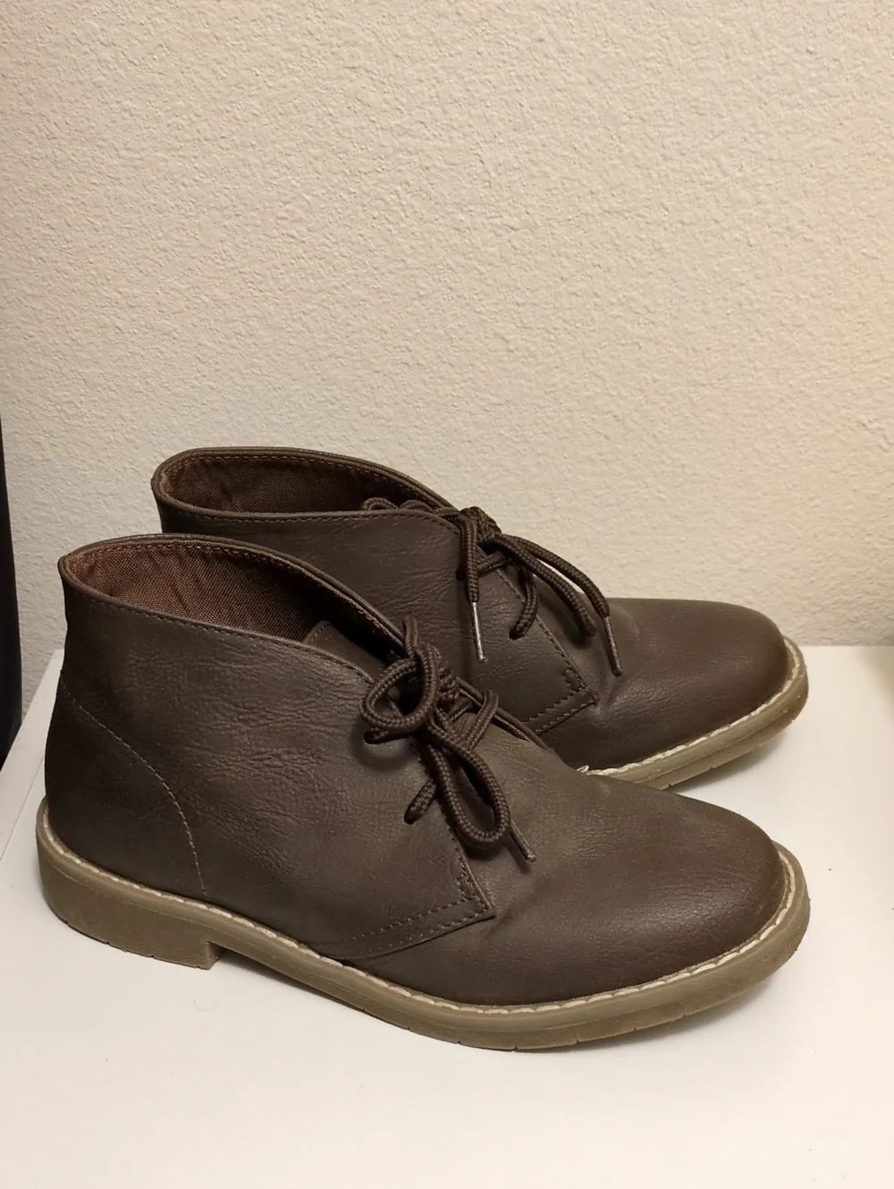 Children's Brown Casual Lace-Up Chukka Boots